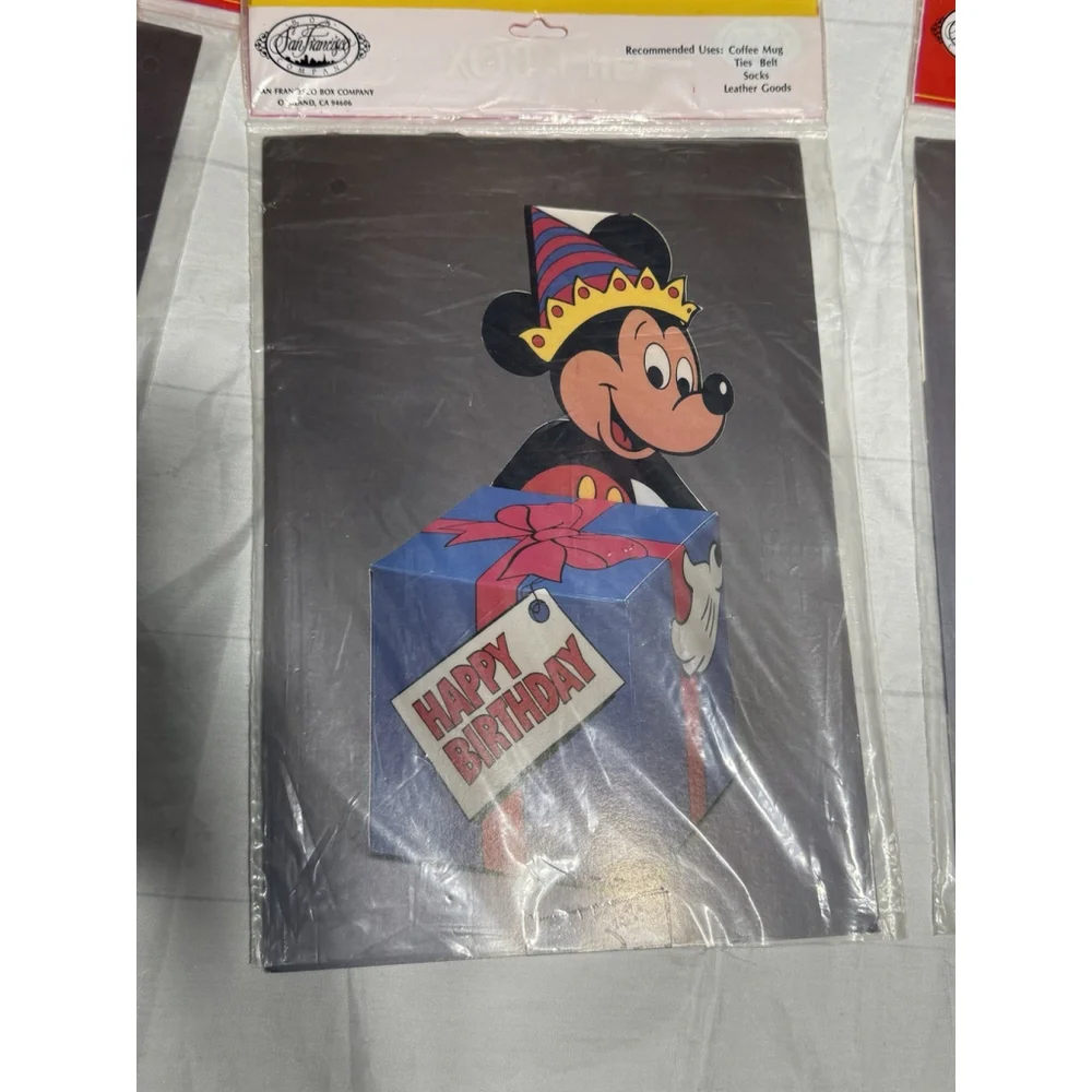 5 Mickey Minnie Mouse Snoopy Vintage Gift Box San Francisco Pop Up Disney Gift